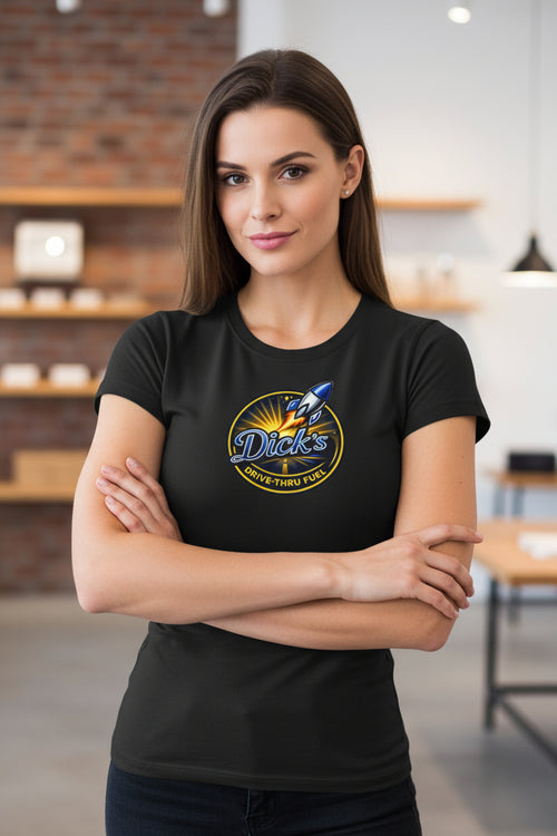 Dick's Drive-Thru Fuel Retro Rocket Women's Tee